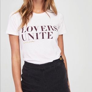 Spiritual Gangster Lovers Unite Shrunken Tally Tee